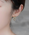 ダブルラインフープピアス