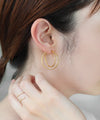 Double Line Hoop Earrings