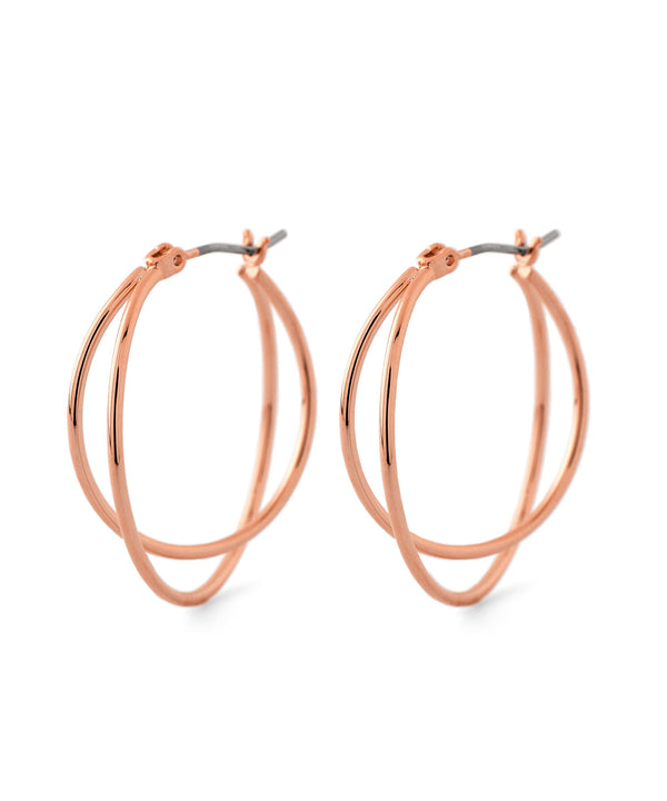 Double Line Hoop Earrings