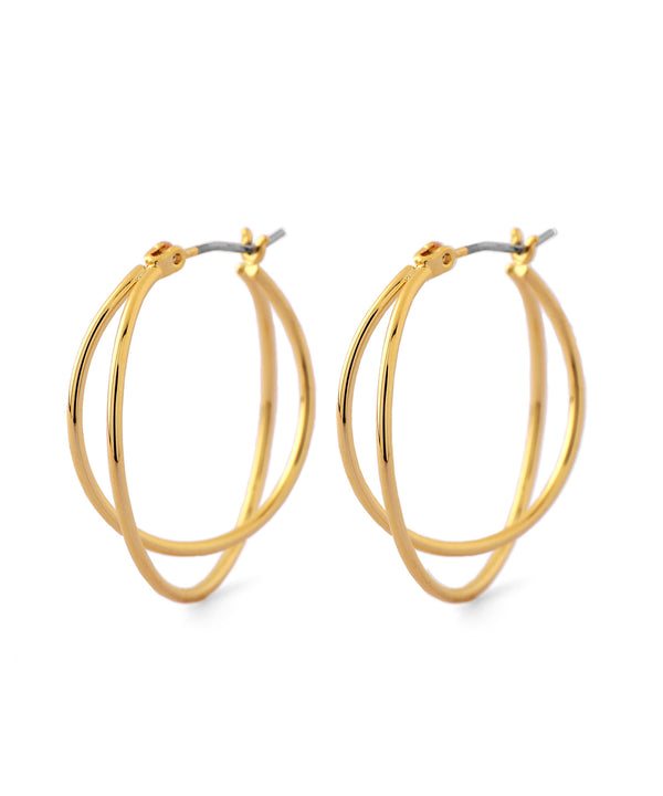 Double Line Hoop Earrings