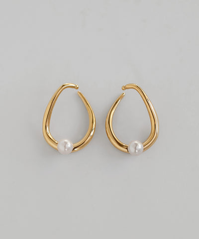 Pearl Earrings [Stainless Steel] [Ownideal]
