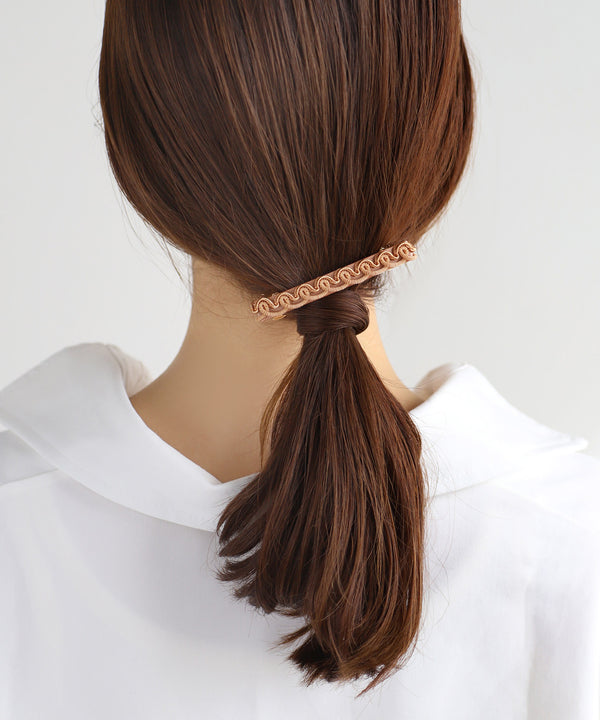 刺しゅうバレッタ