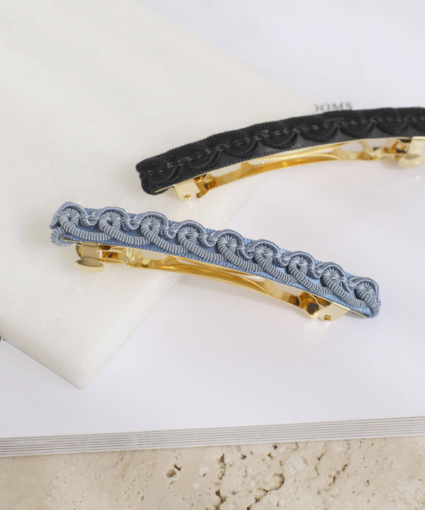 刺しゅうバレッタ