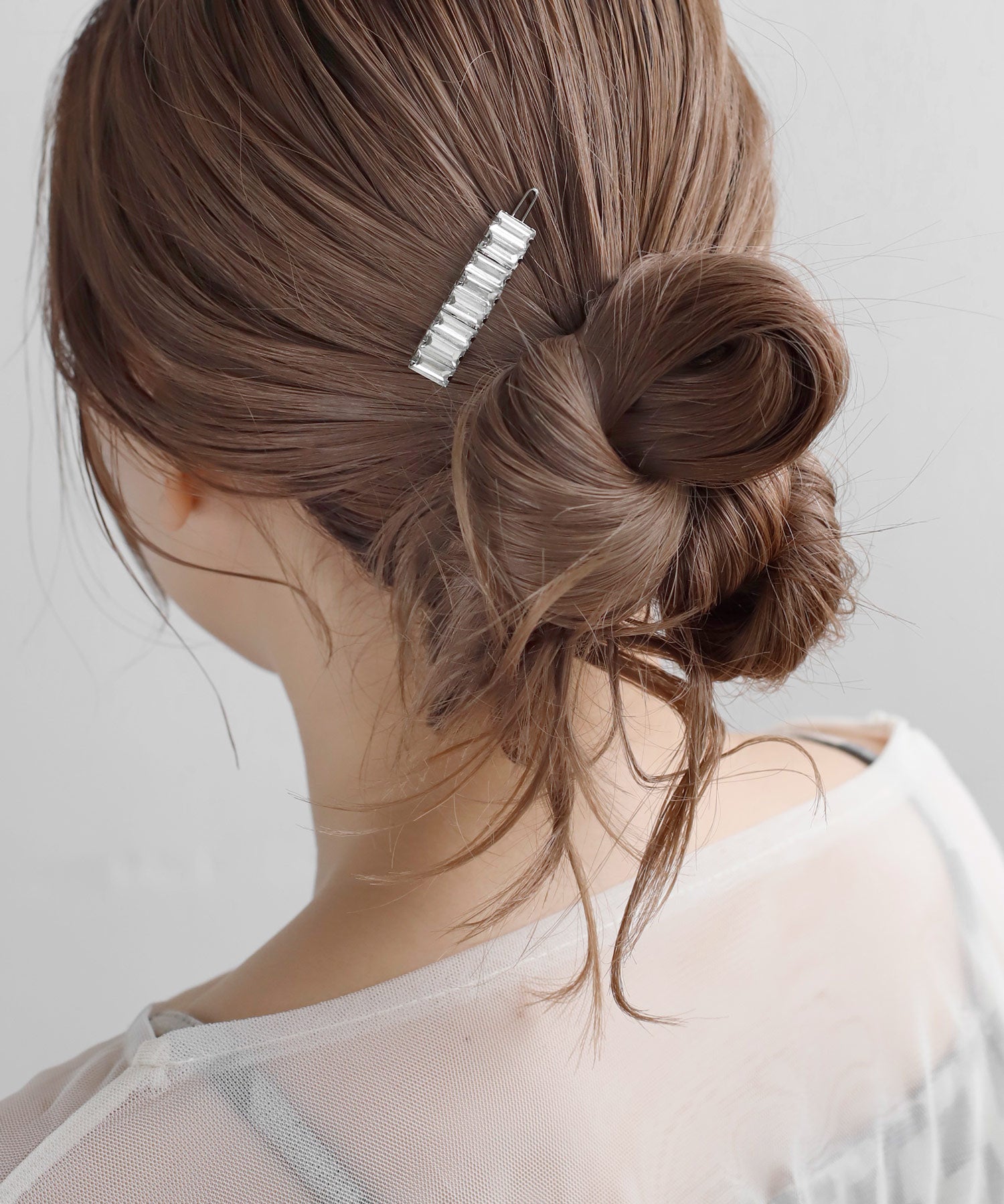 ANEMONE】スクエアビジューラインヘアピン｜アネモネ・シエナロゼ