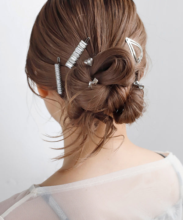 スクエアビジューラインヘアピン