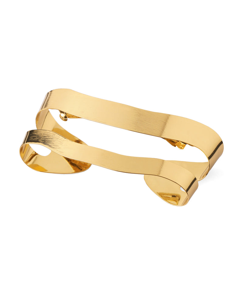 ウェーブメタルラップバレッタ