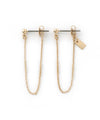 Combination Chain Back-Catch Earrings [Sheerchic]