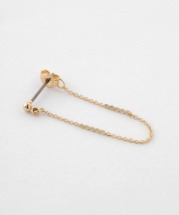 Combination Chain Back-Catch Earrings [Sheerchic]