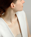 Combination Chain Back-Catch Earrings [Sheerchic]
