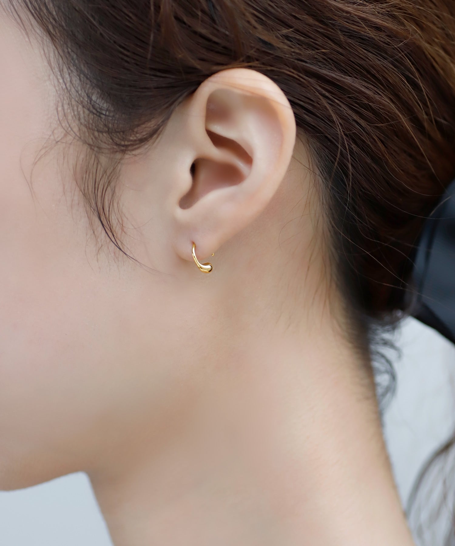 ANEMONE】ドロップミニフックピアス｜アネモネ・シエナロゼ・ミミサン