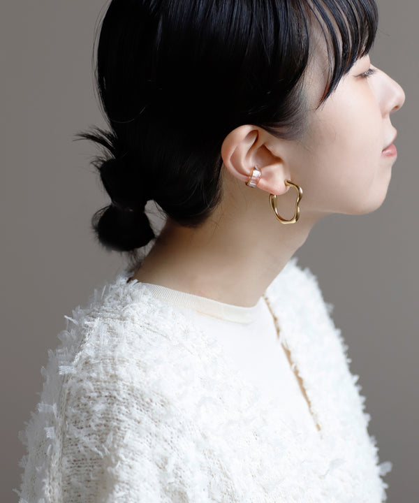 ニュアンスメタルピアス[ステンレス][Ownideal]
