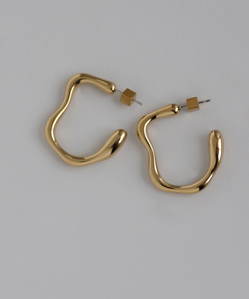 Nuance Metal Earrings [Stainless Steel] [Ownideal]