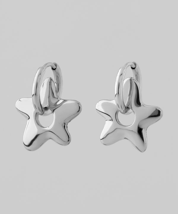 ニュアンススターフープピアス[ステンレス][Ownideal]