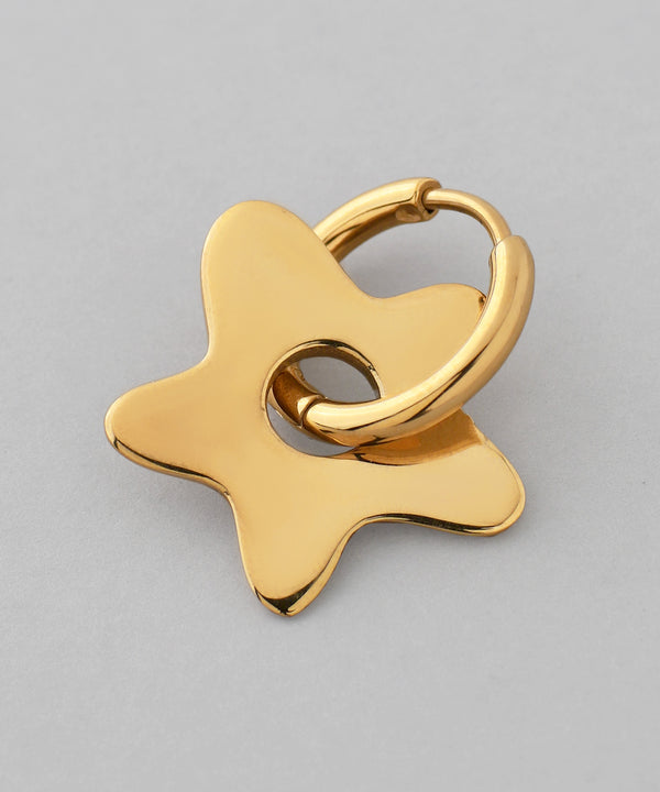 ニュアンススターフープピアス[ステンレス][Ownideal]