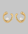 パール×ニュアンスラインピアス[Ownideal]