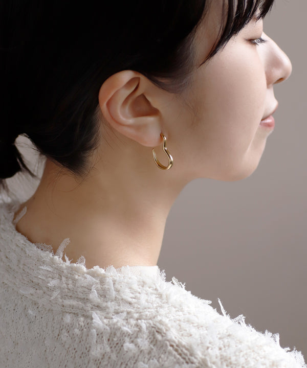 Nuance Metal Earrings [Stainless Steel] [Ownideal]