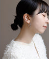 ニュアンスダブルラインフープピアス[ステンレス][Ownideal]