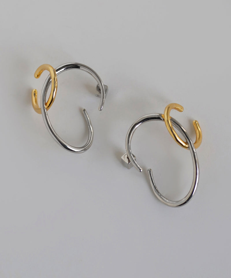 コンビカラーカフピアス[Ownideal]