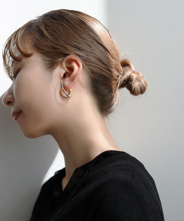 コンビカラーカフピアス[Ownideal]