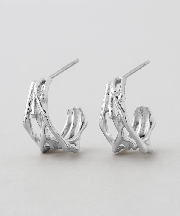 デザインフープピアス[ステンレス][Ownideal]