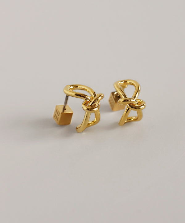 mimi33】ノットフープピアス[Ownideal]｜アネモネ・シエナロゼ