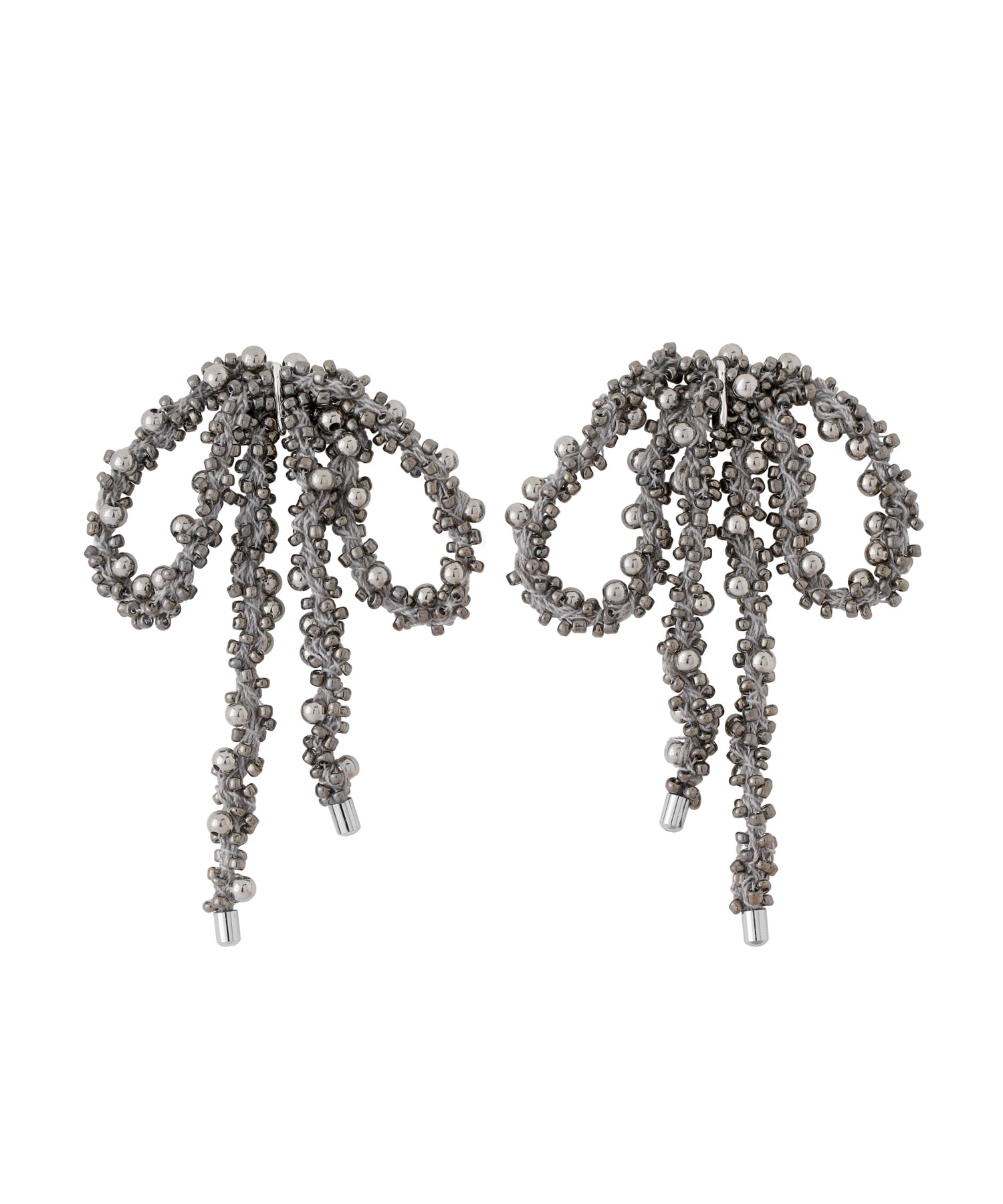 mimi33】ビーズリボンピアス[Ownideal]｜アネモネ・シエナロゼ