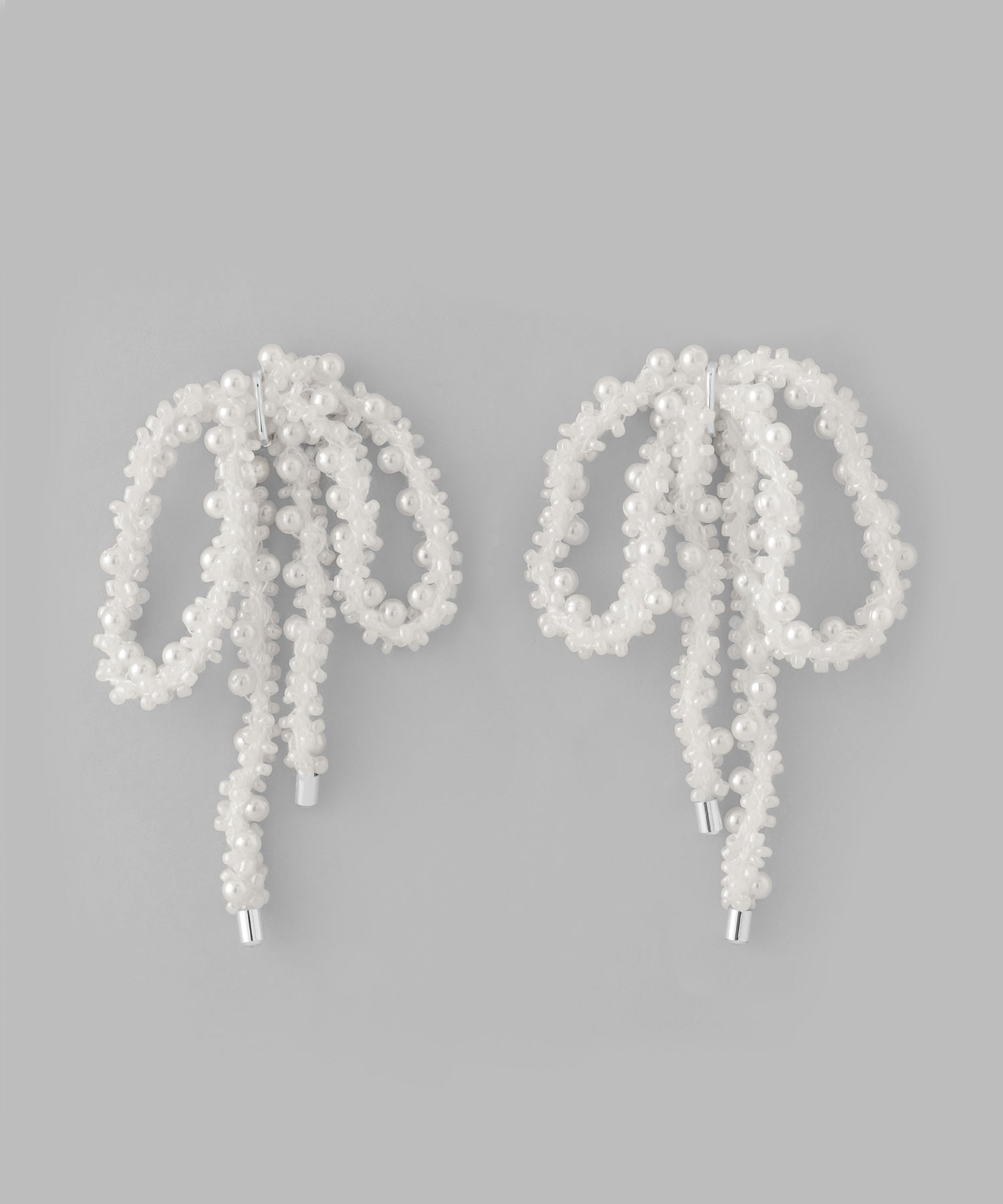 mimi33】ビーズリボンピアス[Ownideal]｜アネモネ・シエナロゼ