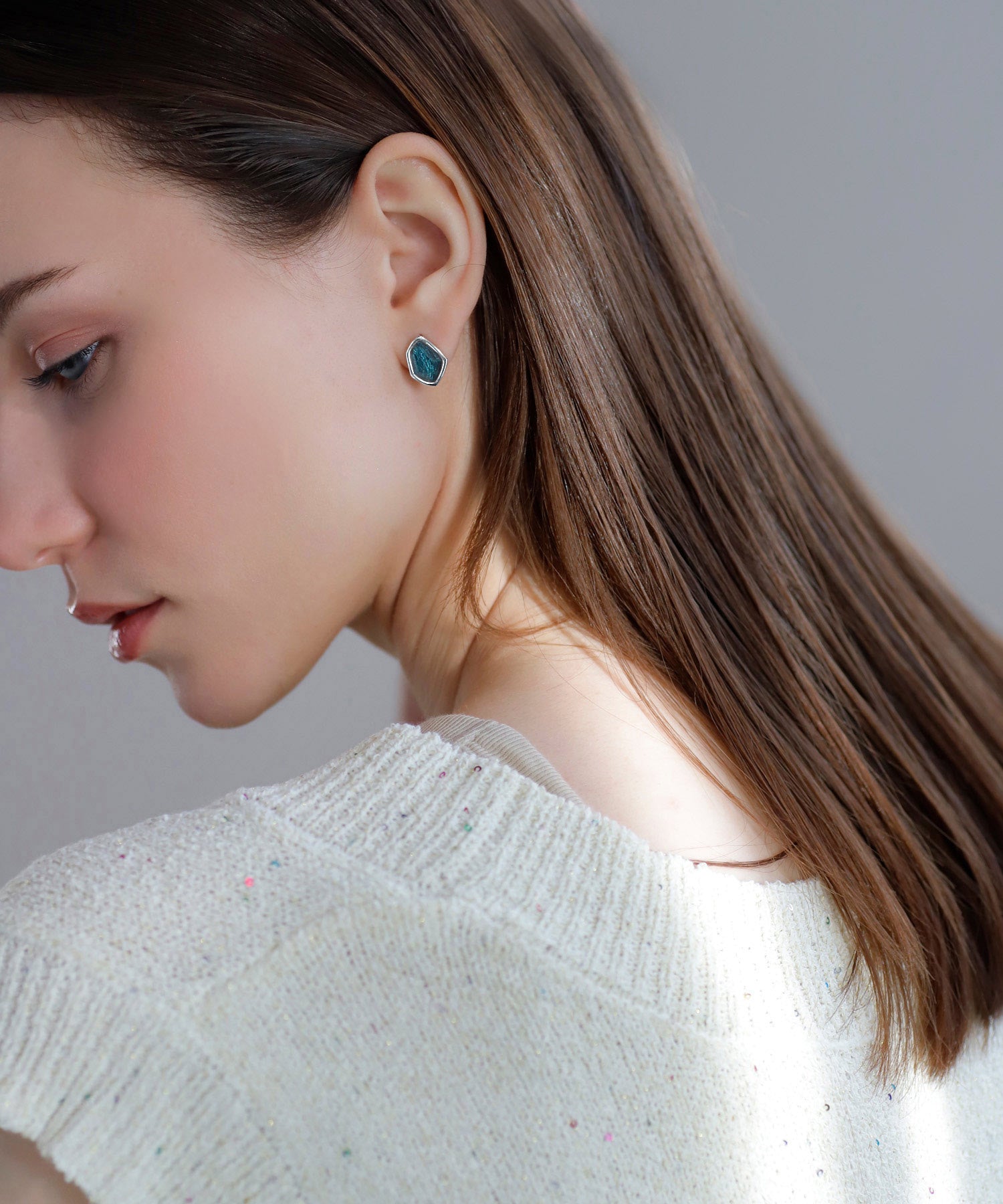 mimi33】カラーストーンピアス[ステンレス] [Ownideal]｜アネモネ