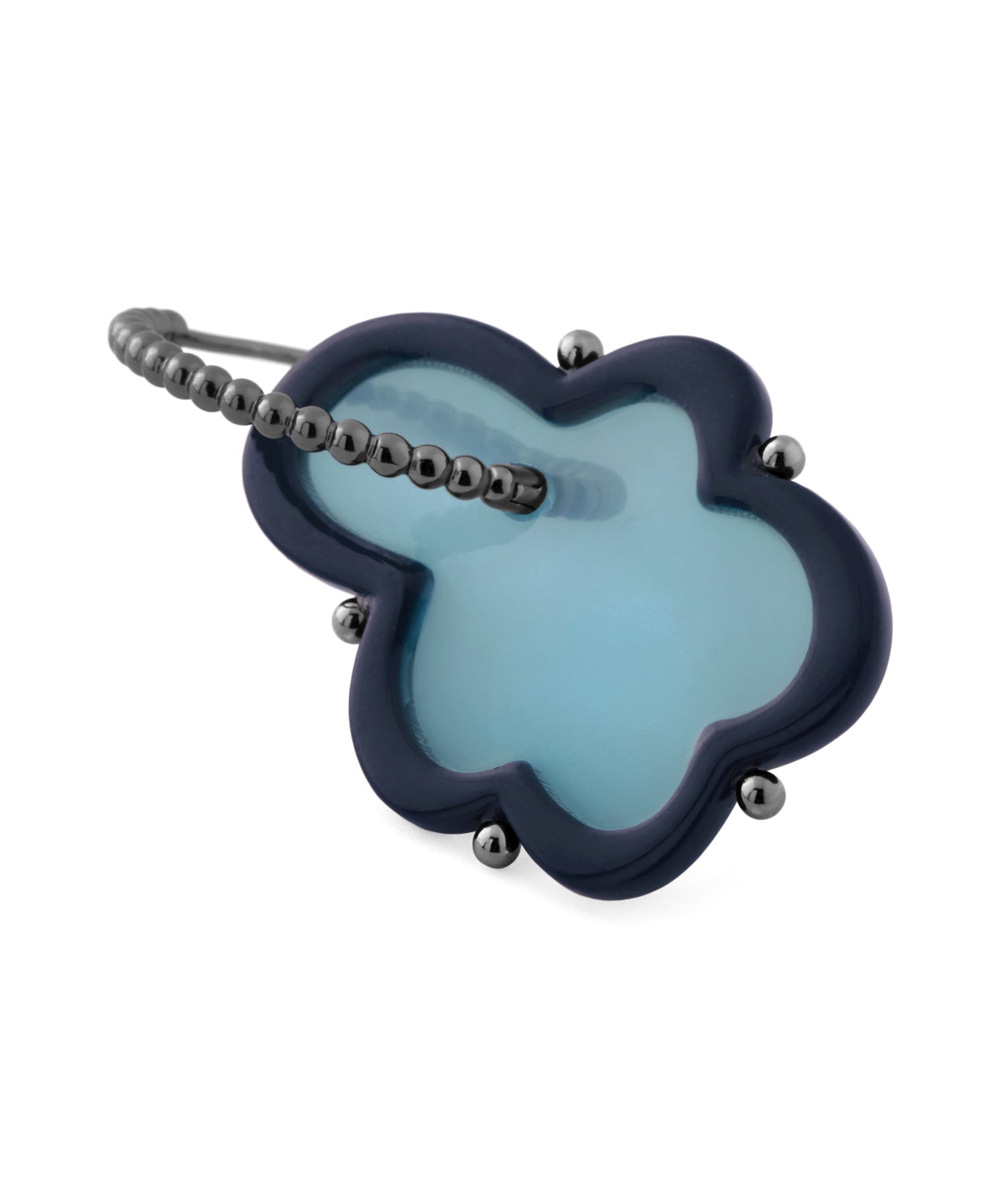 mimi33】ニュアンスプレートフープピアス[Ownideal]｜アネモネ