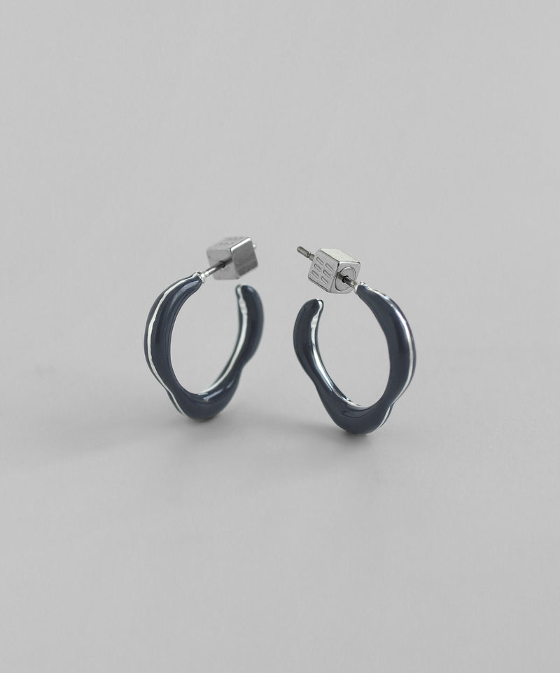 ニュアンスラインフープピアス[Ownideal]