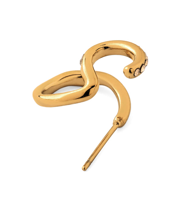 ダブルラインビジューピアス[ステンレス][Ownideal]