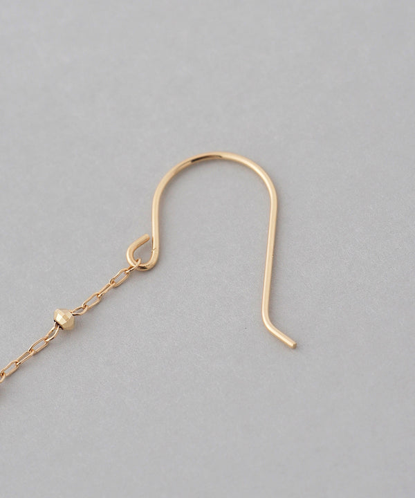 Square shell earrings [K10][Basic]