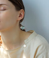 Square shell earrings [K10][Basic]