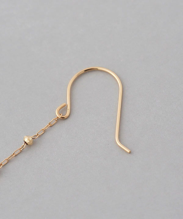 Oval shell earrings [K10][Basic]