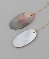 Oval shell earrings [K10][Basic]