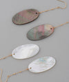 Oval shell earrings [K10][Basic]