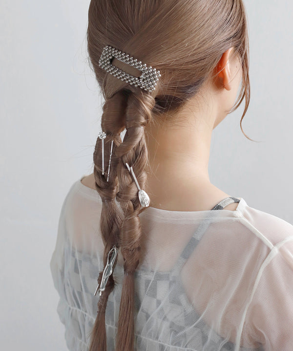 ビジューヘアピン[2本セット]