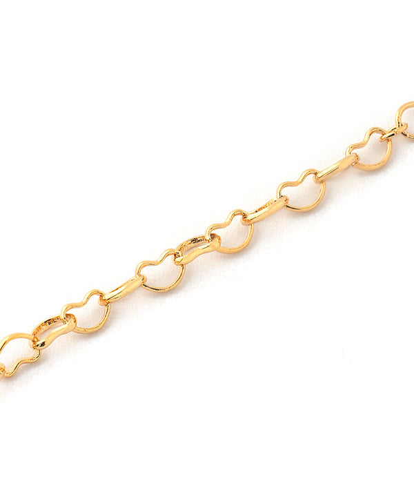 ハートチェーンブレスレット