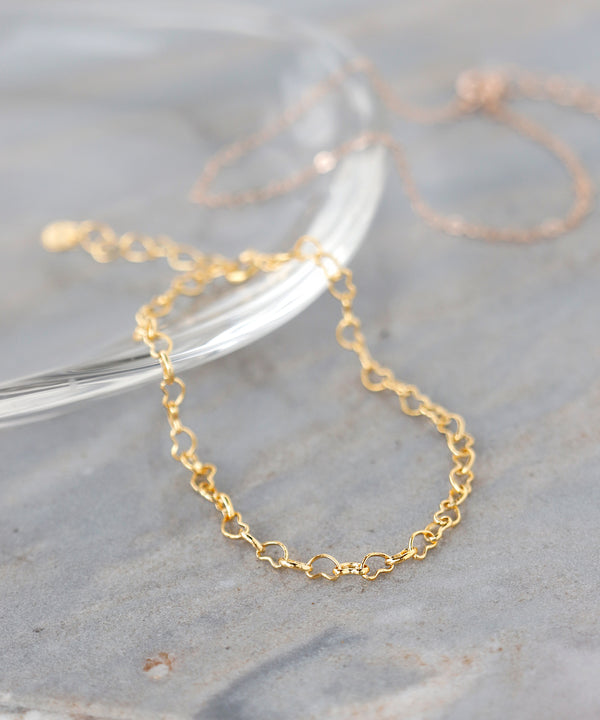 ハートチェーンブレスレット