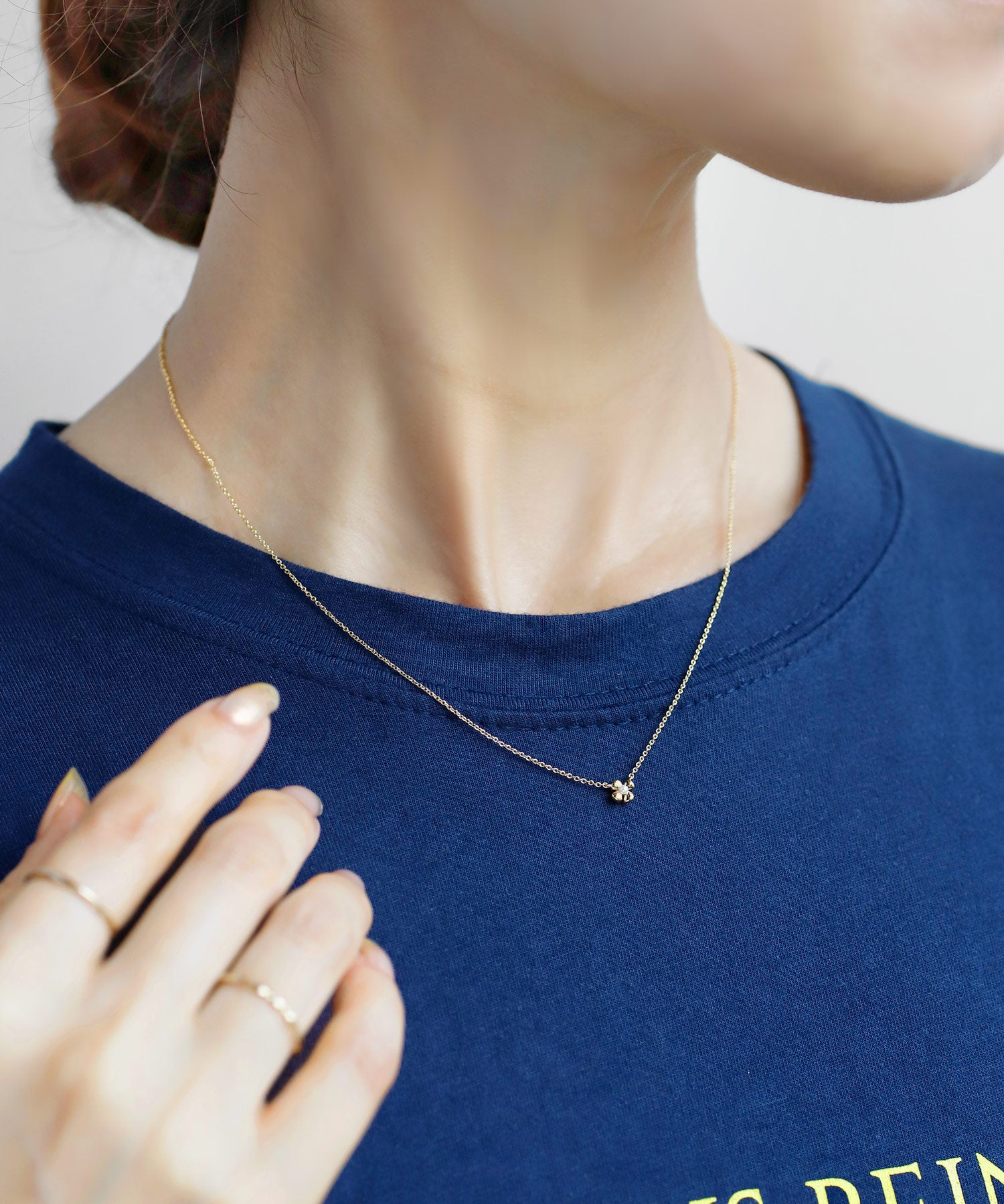 美品 ネックレス ラインストーン パール フラワー ゴールド ANEMONE】パール×フラワーネックレス｜SANPO ONLINE(サンポーオンライン)