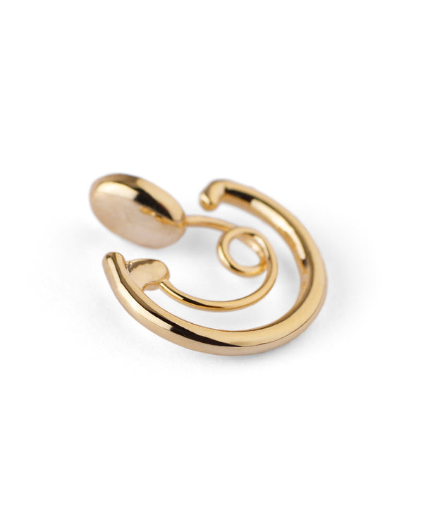 メタルカーブラインの2WAYイヤリング