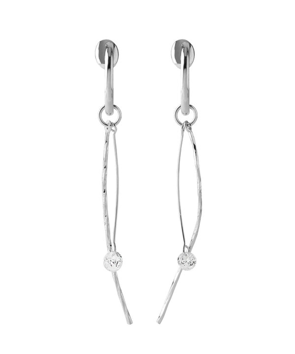 メタルカーブラインの2WAYイヤリング