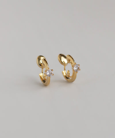 ビジュー×フープイヤリング[Basic]