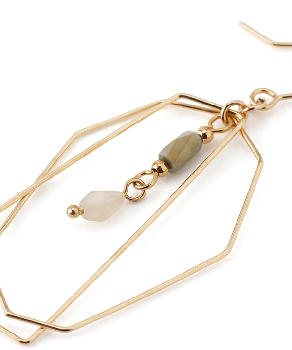 Hoop x Bead Earrings [Sheerchic]