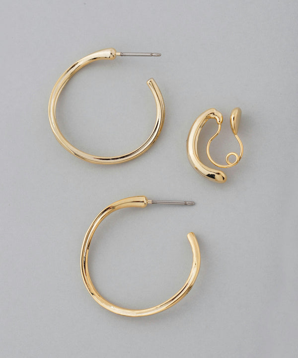 【SANPO ONLINE限定】フープセットピアス[Ownideal]