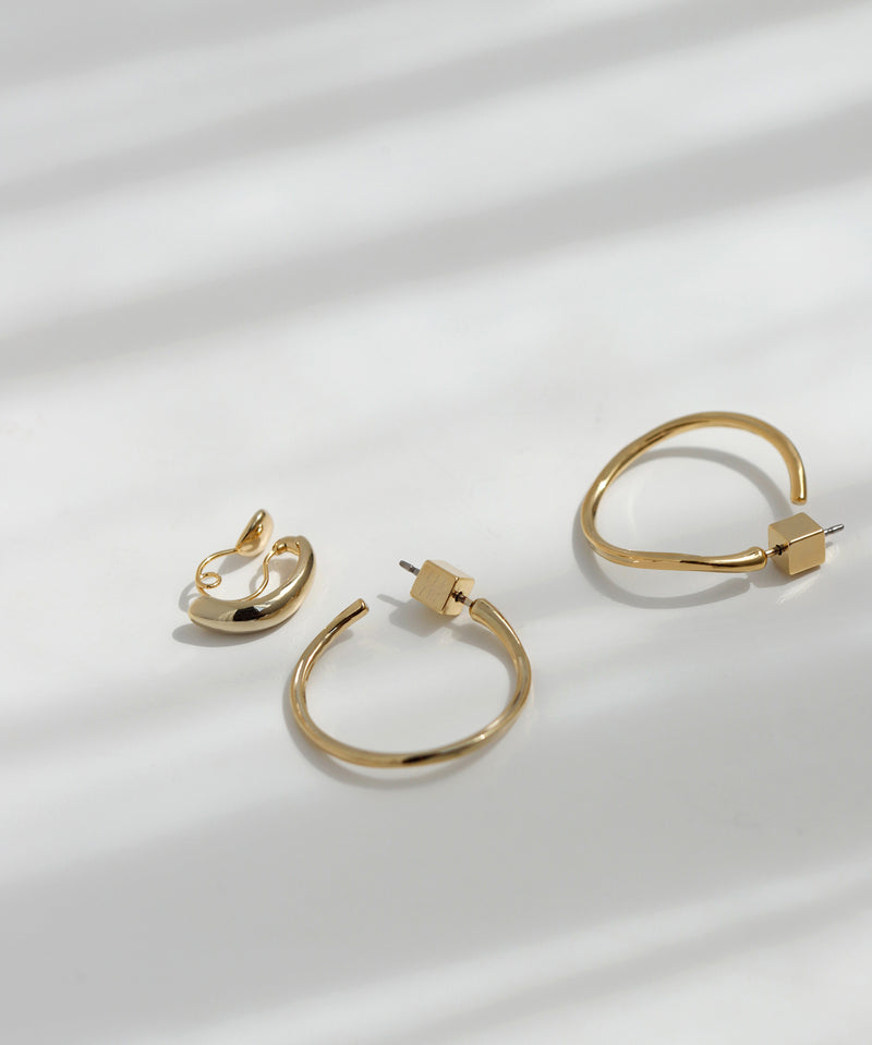 【SANPO ONLINE限定】フープセットピアス[Ownideal]