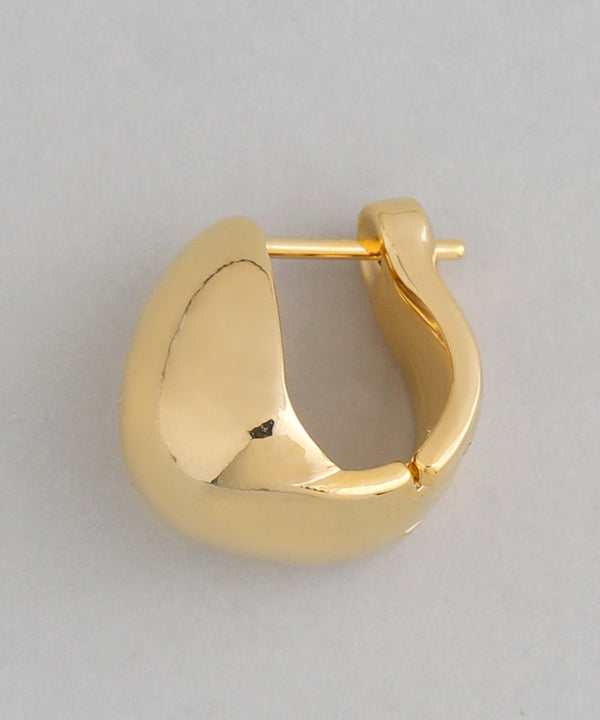 メタルボリュームフープピアス