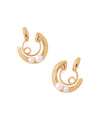 Pearl hoop earrings [Sheerchic]
