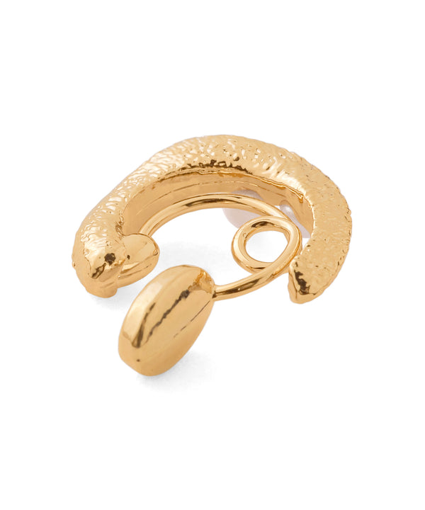 Pearl hoop earrings [Sheerchic]