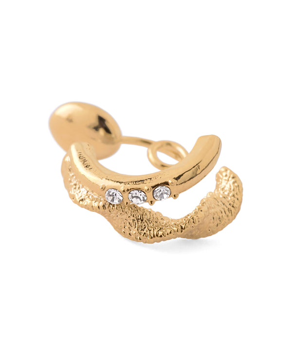 Bijou x Double Line Curl Earrings [Sheerchic]